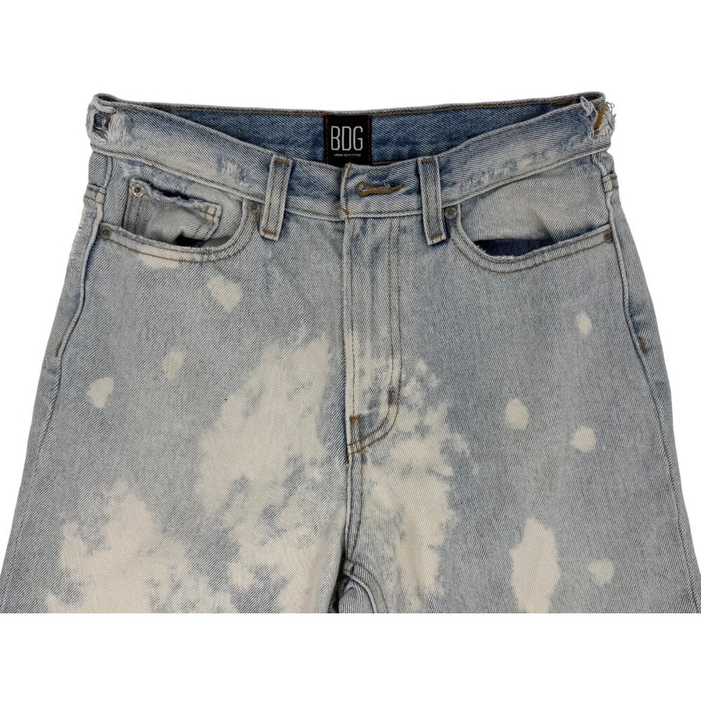 Urban Outfitters BDG Grunge 90s Ripped Distressed High Rise Straight Denim Jeans - Picture 5 of 16